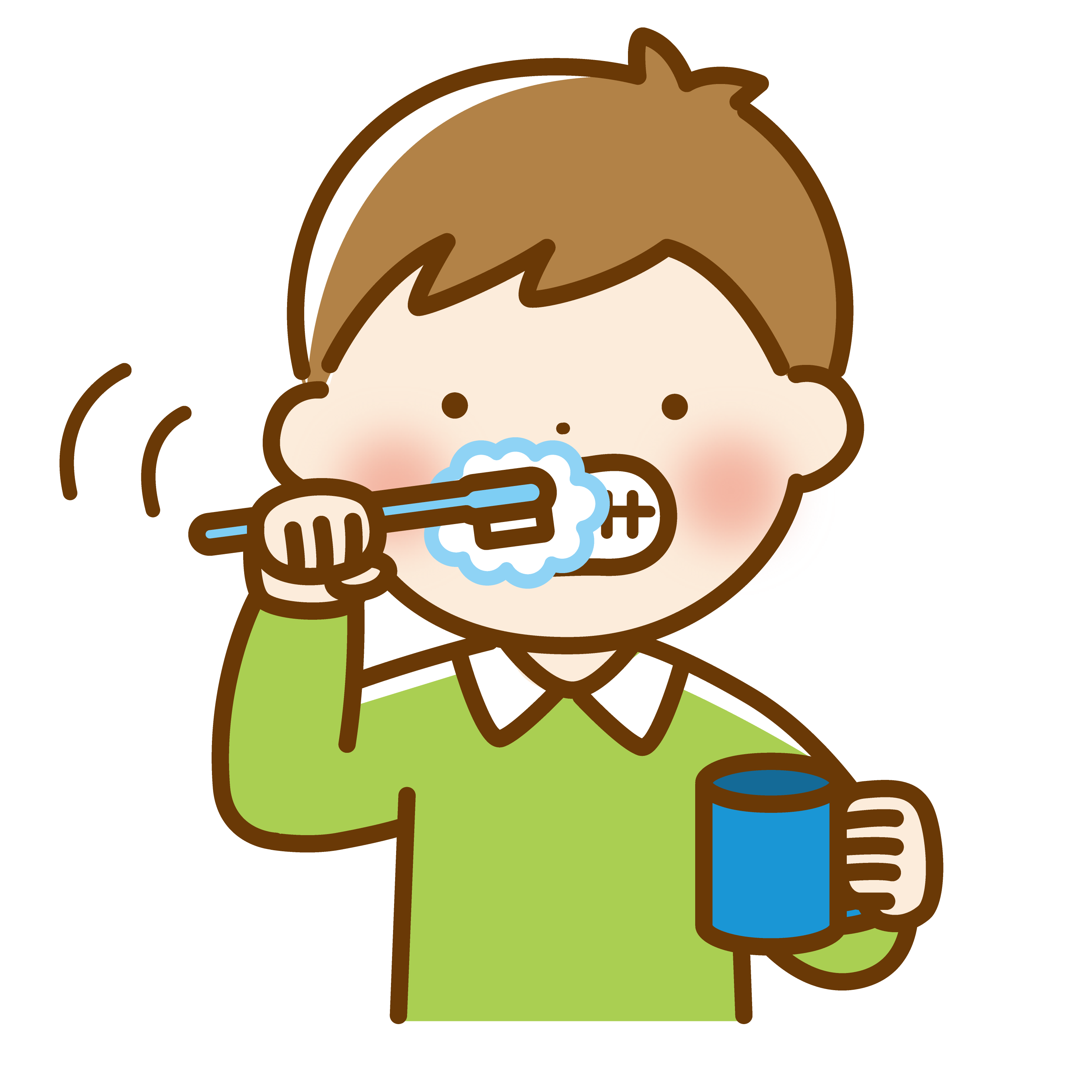 一枚謎：歯磨き